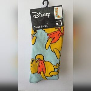 NWT Disney Winnie the Pooh Unisex Crew Socks Size 9-13